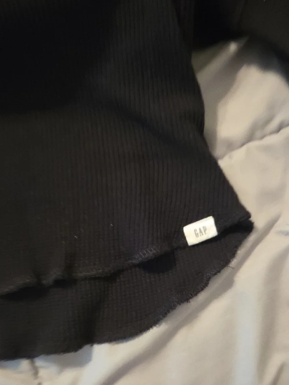 GAP Ribbed Long Sleeve Tops — Black & Brown Set